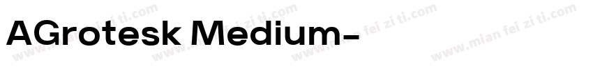 AGrotesk Medium字体转换